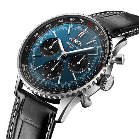 breitling navitimer chrono matic blacksteel|breitling navitimer b01 41mm.